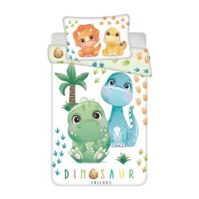   2 részes gyerek ágynemű szett 100x135 cm + 40x60 cm, Dínós
