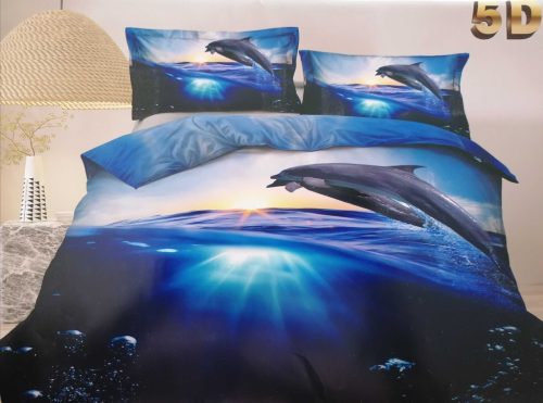 7 részes ágynemű szett, delfines (5D)