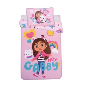   2 részes gyerek ágynemű szett 100x135 cm + 40x60 cm, Gabby babaháza