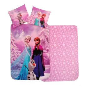   2 részes gyerek ágynemű szett 100x140 cm + 40x45 cm, Jégvarázs