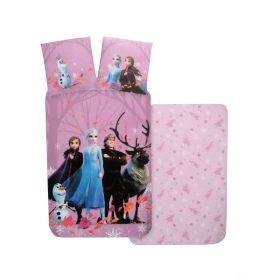   2 részes gyerek ágynemű szett 140x200 cm + 70x90 cm, Jégvarázs