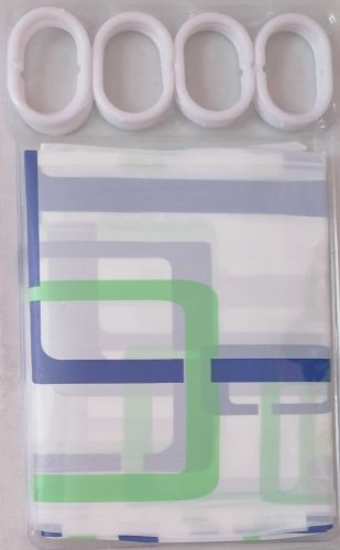 Zuhanyfüggöny, mintás