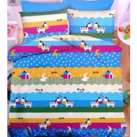  2 részes gyerek ágynemű szett 100x140 cm + 38x50 cm, mintás