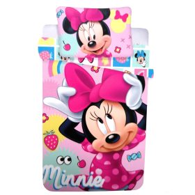   2 részes gyerek ágynemű szett 100x135 cm + 40x60 cm, Minnie egér