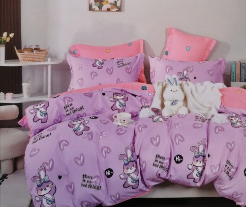 4 részes gyerek ágynemű szett, Nyuszis