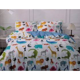 4 részes gyerek ágynemű szett, Állatos