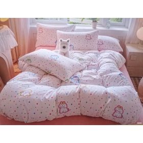   2 részes gyerek ágynemű szett 100x140 cm + 38x50 cm, mintás