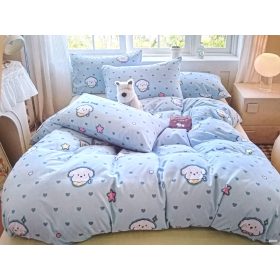   2 részes gyerek ágynemű szett 100x140 cm + 38x50 cm, mintás