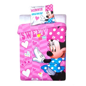   2 részes gyerek ágynemű szett 100x135 cm + 40x60 cm, Minnie egér
