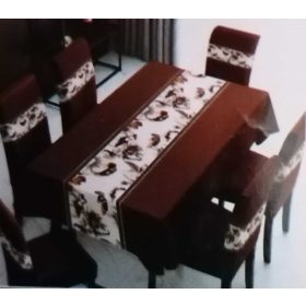 Asztalterítő szett, sötét barna