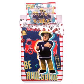   2 részes gyerek ágynemű szett 140x200 cm + 70x90 cm, Sam a tűzoltó