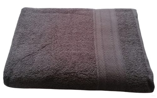 Normál méretű törölköző, sötét szürke