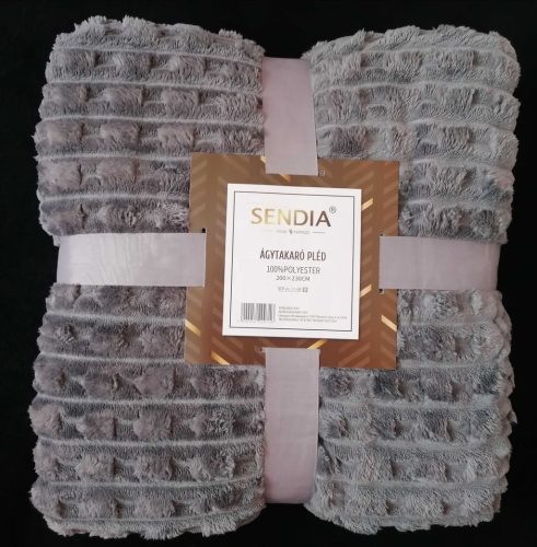 Nagy méretű pléd, sötét szürke