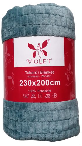 Nagy méretű pléd, türkiz